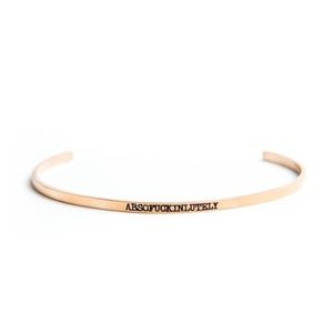 Triple F Absof*ckinglutely Gold Stella Bangle Bracelet